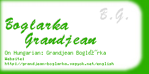 boglarka grandjean business card